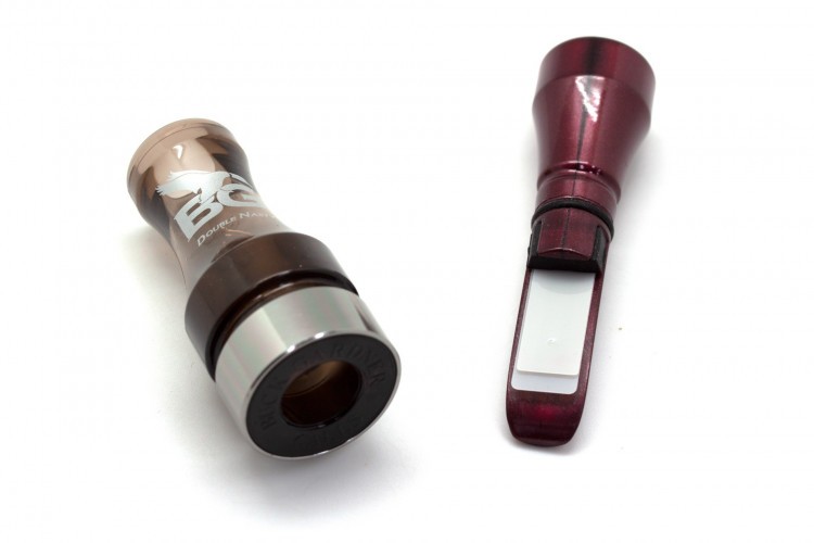 Манок духовой на утку крякву Buck Gardner Double Nasty SPIT-TECH DNP-FG-BP Дымчатый / Бордо