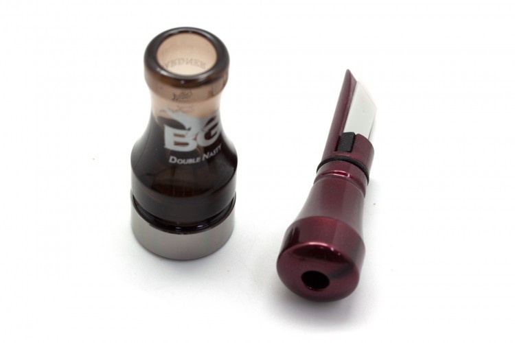 Манок духовой на утку крякву Buck Gardner Double Nasty SPIT-TECH DNP-FG-BP Дымчатый / Бордо