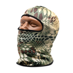 Маска балаклава RusForce Breath трикотажная 1 отверстие с защитой дыхательных путей Питон Хаки