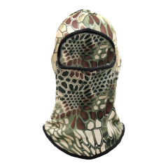 Маска балаклава RusForce Breath трикотажная 1 отверстие с защитой дыхательных путей Питон Хаки