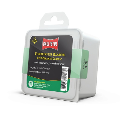 Патч войлочный для чистки оружия Ballistol 23241 для 12 калибра 30 шт
