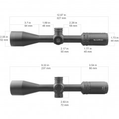 Прицел оптический Vector Optics Hugo 3-12X42 SFP SF WP (SCOM-30P) Сетка Rimfire .22 LR
