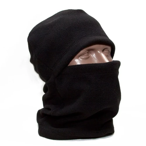 Маска балаклава RusForce Winter зимняя флисовая 4 в 1 Черный