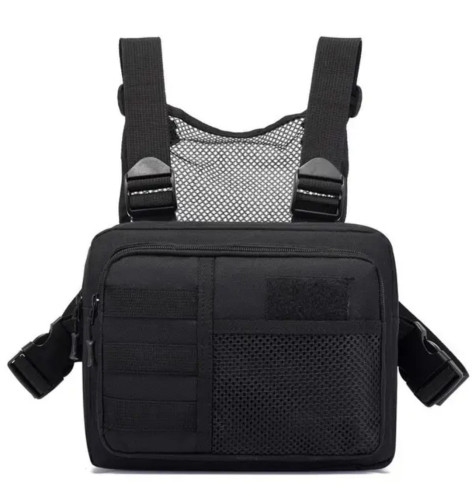 Сумка RusForce нагрудная тактическая Чёрный