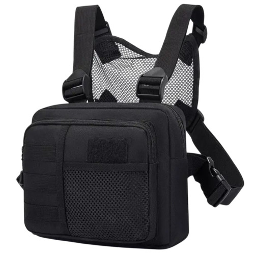 Сумка RusForce нагрудная тактическая Чёрный