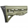 Приклад телескопический Fab Defense GL-SHOCK SRP с амортизатором и упором Зелёный