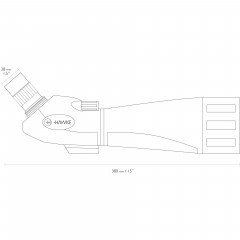 Труба зрительная Hawke Vantage 24-72X70 (51101) Porro | BK-7