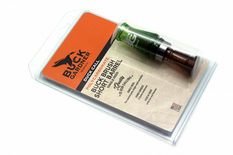Манок духовой на утку крякву Buck Gardner Buck Brush Short Barrel BB3-CG/S Зелёный / Дымчатый