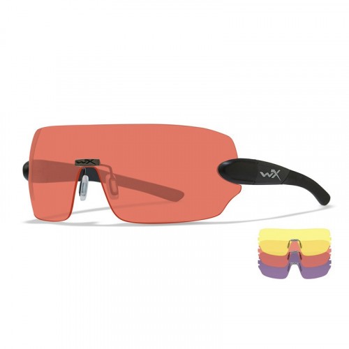 Очки баллистические стрелковые Wiley X Detection 1204 ANTI-FOG Жёлтые 85%|Оранжевые 54%|Пурпурные 38%