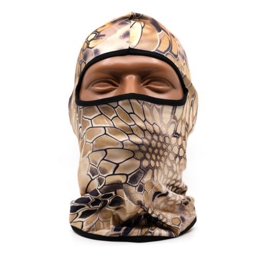 Маска балаклава RusForce Breath летняя трикотажная 1 отверстие с защитой дыхательных путей Койот Питон