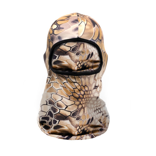 Маска балаклава RusForce Breath летняя трикотажная 1 отверстие с защитой дыхательных путей Койот Питон