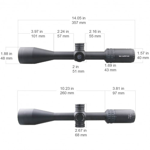 Прицел оптический Vector Optics Hugo 4-16X44 SFP SF WP (SCOL-29P) Сетка Rimfire .22 LR