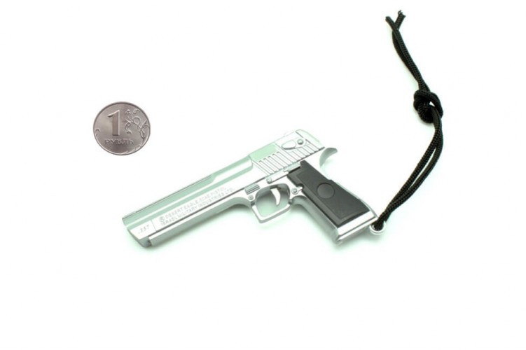 Брелок - Desert Eagle (Silver edition) - Самозарядный крупнокалиберный пистолет - серебристый (DEAGLE-SILVER)