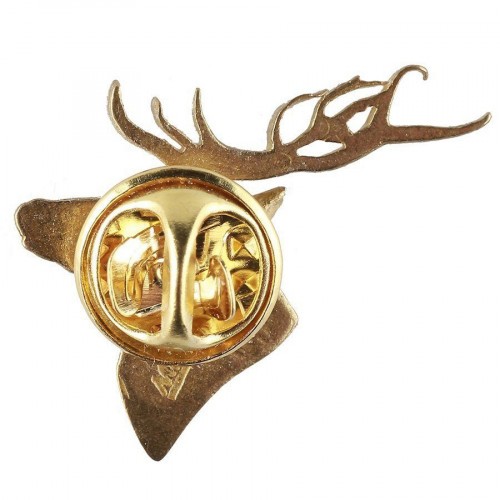 Значок Олень Латунь