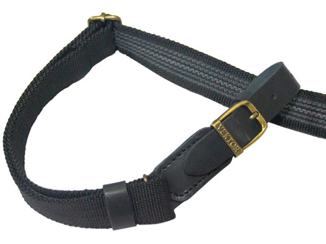 Ремень оружейный VEKTOR P-22 без антабок из полиамидной ленты с нескользящими свойствами Черный
