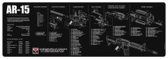 Коврик TekMat AR15 для чистки оружия AR-15 30х91 см Черный