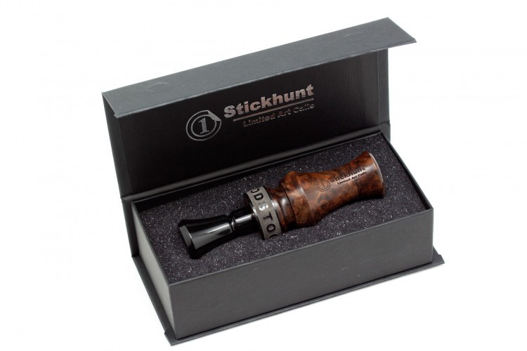 Манок духовой на утку акриловый Stickhunt ArtCalls Woodstock Орех 1 лепесток Чёрный