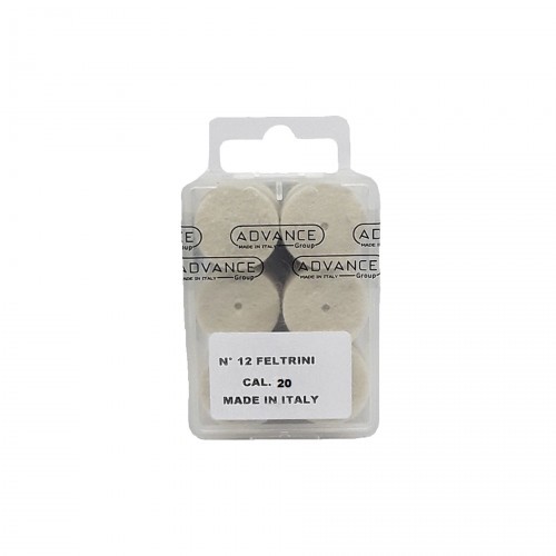 Патч войлочный для чистки оружия Nimar 685.0020 для 20 калибра 12 шт