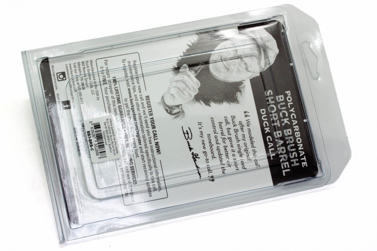 Манок духовой на утку крякву Buck Gardner Buck Brush Short Barrel BB3-BRB/C Бурбон / Прозрачный