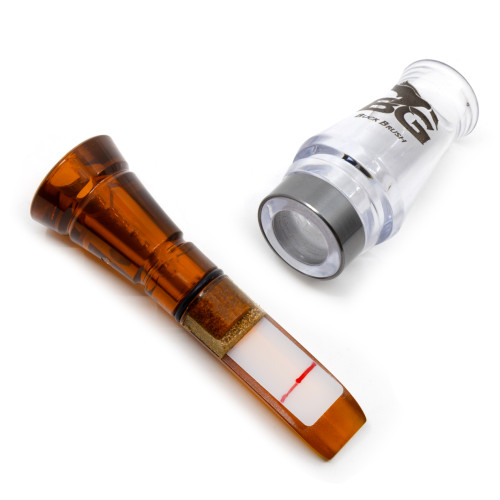 Манок духовой на утку крякву Buck Gardner Buck Brush Short Barrel BB3-BRB/C Бурбон / Прозрачный