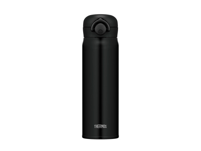 Термос для напитков (термокружка) THERMOS JNR-501 MTBK 0.5L, нержавеющая сталь, откидной механизм, чёрный