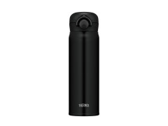 Термос для напитков (термокружка) THERMOS JNR-501 MTBK 0.5L, нержавеющая сталь, откидной механизм, чёрный