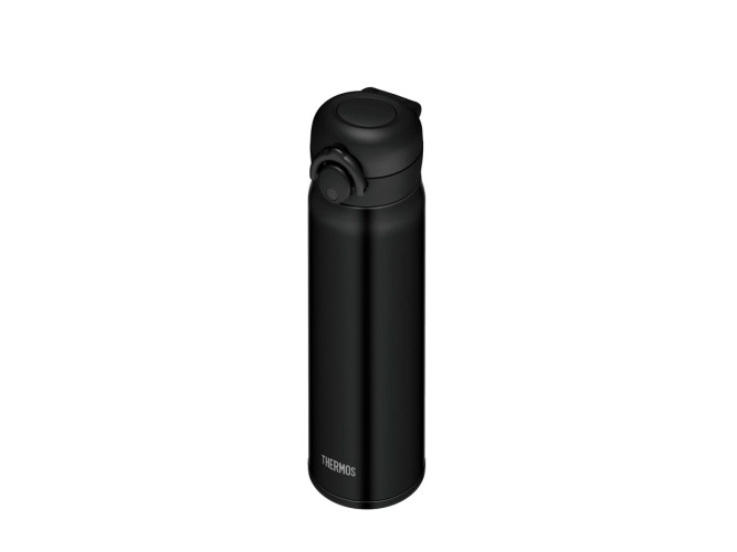 Термос для напитков (термокружка) THERMOS JNR-501 MTBK 0.5L, нержавеющая сталь, откидной механизм, чёрный