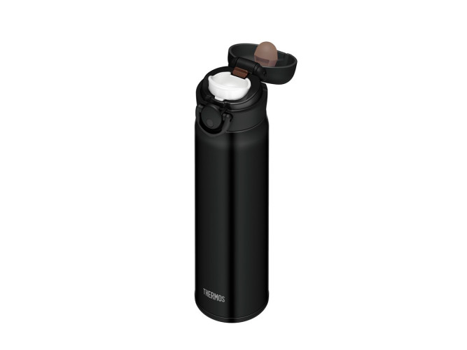Термос для напитков (термокружка) THERMOS JNR-501 MTBK 0.5L, нержавеющая сталь, откидной механизм, чёрный