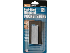 Камень точильный AccuSharp Diamond Pocket Stone, карманный, двусторонний (320/800) в чехле