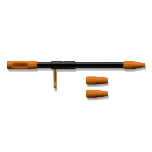 Направляющая Hoppe's для чистки универсальная от .17 до .416 калибра, 3 насадки, материал-алюминий/пластик