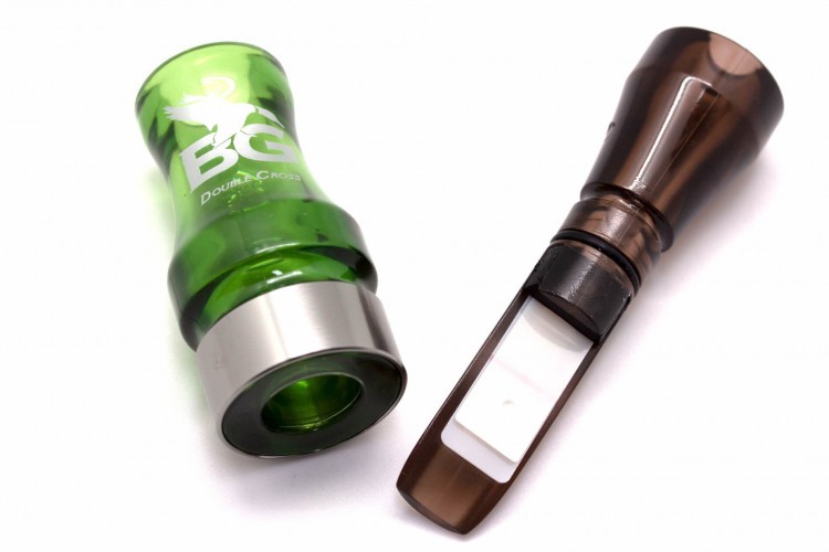 Манок духовой на утку крякву Buck Gardner Double Nasty III Cross DN3PC-CG/S Зелёный / Дымчатый