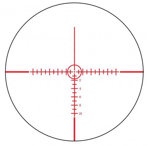Прицел оптический Konus Pro Tactical EL-30 6-24X50 IR SFP RF WP (7331) Сетка 10 шт