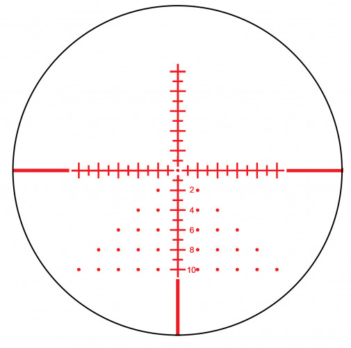 Прицел оптический Konus Pro Tactical EL-30 6-24X50 IR SFP RF WP (7331) Сетка 10 шт