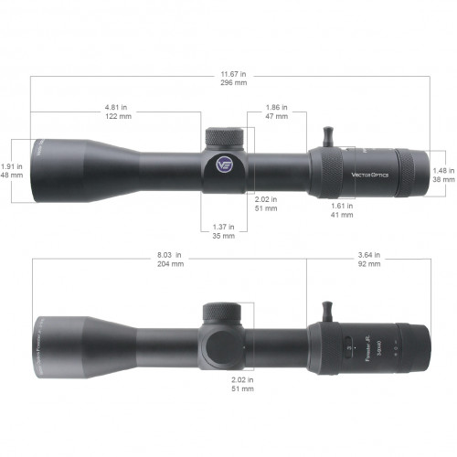 Прицел оптический Vector Optics Forester JR 3-9X40 SFP FP WP (SCOM-35P) Сетка 4A