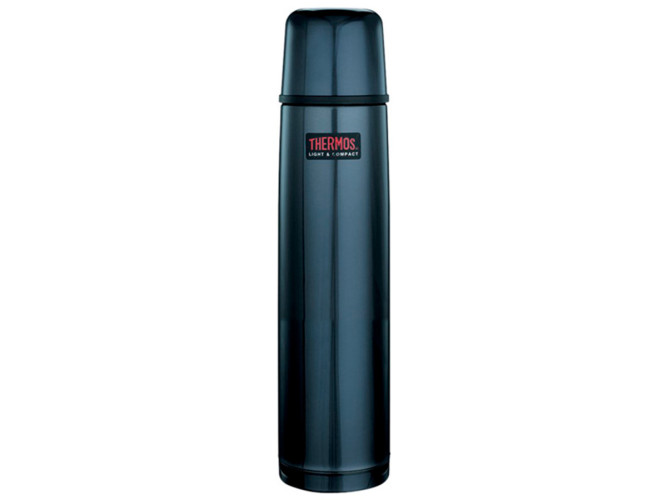 Термос для напитков (термокружка) THERMOS JNR-502 LTD BLG 0.5L, нержавеющая сталь, откидной механизм, голубой