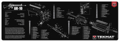 Коврик TekMat AR10 для чистки оружия AR10 30х91 см Черный