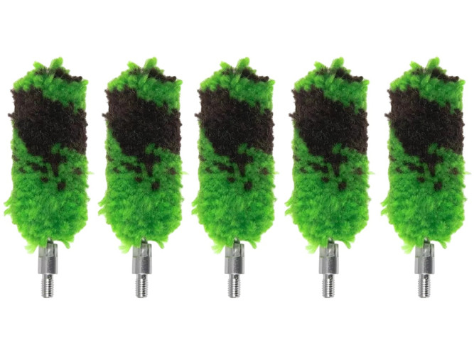 Ерш пуховка для чистки оружия ShotTime ST-BD-12-5-B для 12 калибра Папа M5 Шерсть 5 шт