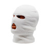 Маска балаклава Стикхант Штурмовик зимняя вязаная 3 отверстия Белый