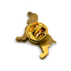 Значок Русский спаниель Латунь