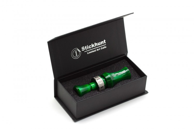 Манок духовой на утку акриловый Stickhunt ArtCalls Emerald 2 лепестка Изумруд