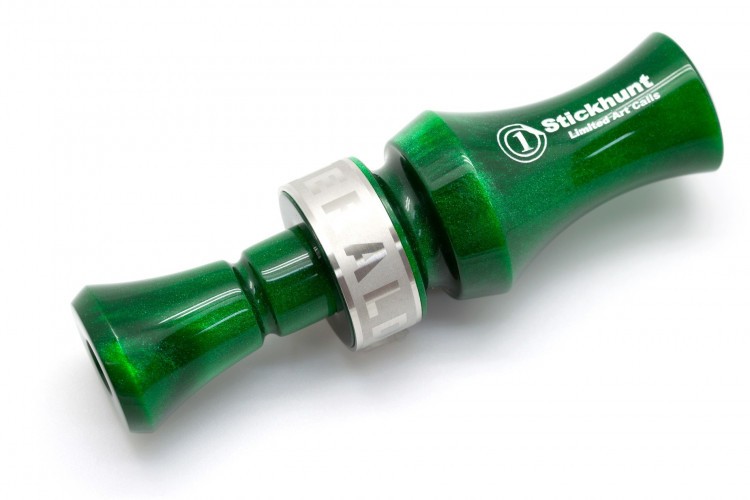 Манок духовой на утку акриловый Stickhunt ArtCalls Emerald 2 лепестка Изумруд