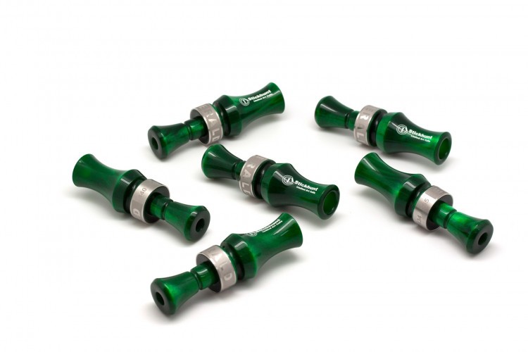 Манок духовой на утку акриловый Stickhunt ArtCalls Emerald 2 лепестка Изумруд