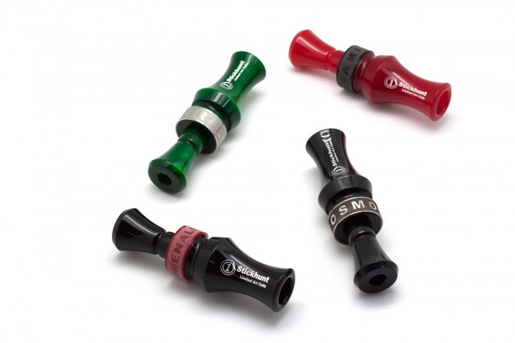 Манок духовой на утку акриловый Stickhunt ArtCalls Emerald 2 лепестка Изумруд