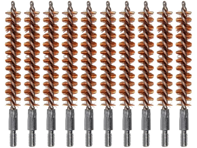 Ерш щетинный для чистки оружия ShotTime ST-BB-30-10-B для .30 калибра Папа 8/32 Бронза 10 шт