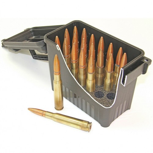 Кейс MTM BMG20 для хранения 20 патронов .50 BMG калибра Чёрный
