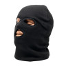 Маска балаклава Стикхант Застава зимняя вязаная с флисовой подкладкой 3 отверстия Чёрный