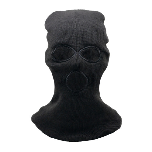 Маска балаклава Стикхант Застава зимняя вязаная с флисовой подкладкой 3 отверстия Чёрный