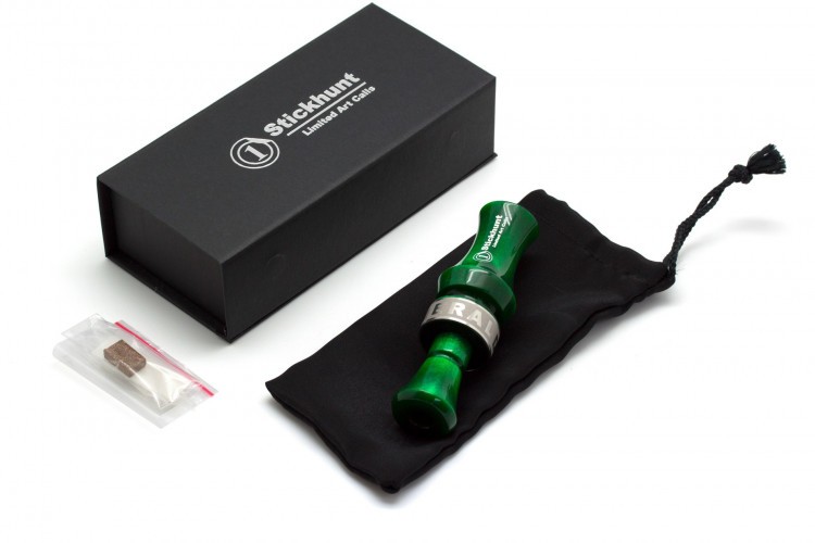 Манок духовой на утку акриловый Stickhunt ArtCalls Emerald 1 лепесток Изумруд