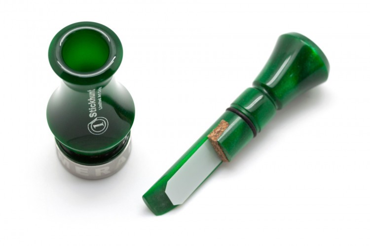 Манок духовой на утку акриловый Stickhunt ArtCalls Emerald 1 лепесток Изумруд