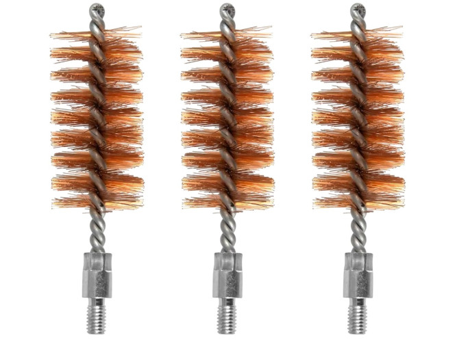 Ерш щетинный для чистки оружия ShotTime ST-BB-12-3-B для 12 калибра Папа M5 Бронза 3 шт